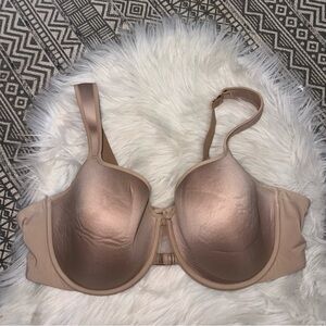 THIRDLOVE Nude bra 34C Thick shoulder strap and back. Memory foam full coverage